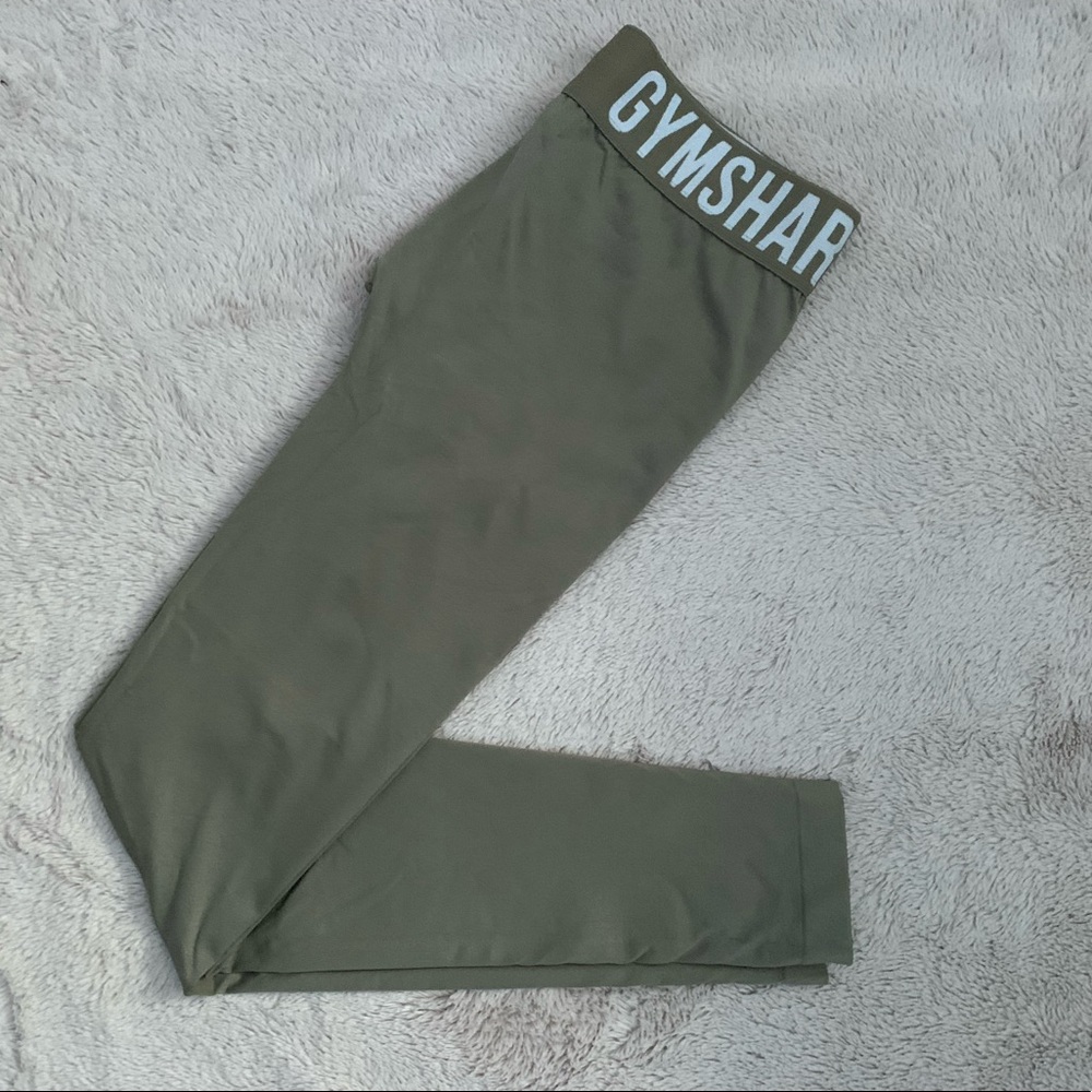 Gymshark Fit Leggings in Khaki Green (Small)
